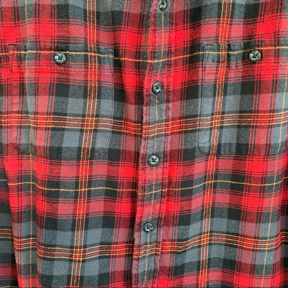 Woolrich Red Flannel Buttondown Size Xxl - image 6